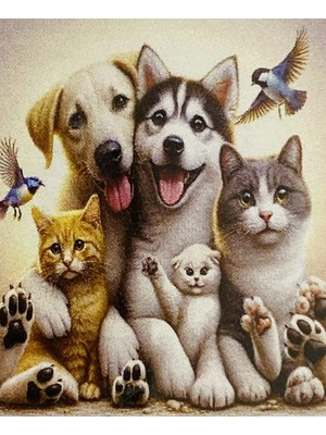 Elegantshop 5d Yapışan Boncuk Mozaik Tablo 40*50 cm XQC87281