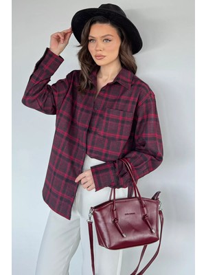 Gülseli Kadın Desenli Gömlek P-00020573