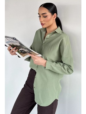 Gülseli Kadın Klasik Gömlek P-00020574