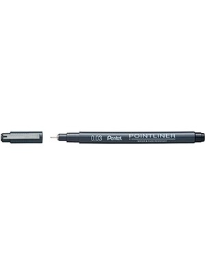 Nacario Pointliner S20P-03A, Fineliner, Siyah, Su Geçirmez ve Solmaz, 0,03 Mm, 1 Adet (Tekli Paket)