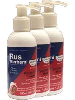 Nacario Glegnd Blue Tüylere Krem 3 Adet x 150 ml Cevizli & Ceviz Sütlü Russ Merhemi