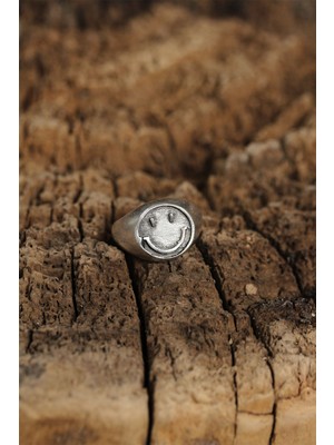 İsmiyle Al Otantik Emoji Tasarımlı Ayarlamalı Kadın Yüzük