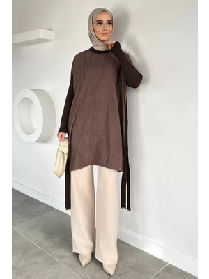 Julude Yan Düğmeli Tesettür Tunik P-00020710