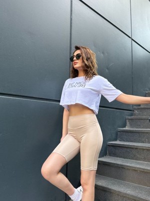 Infivento Kadın Yüksek Ben Toparlayıcı Sort Tayt