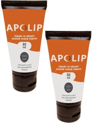 Nacario Apolip Hızlı Masaj Bakım Kremi 50ML x 2 Adet
