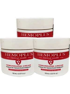 Nacario Süper Hemoplus Büyük Boy Bakım Kremi 3 Adet 150 ml