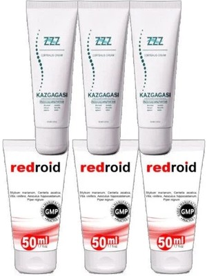 Nacario Süper Kaz Gagası Kremi 3X100 ml +Redroid Krem 3X50 ml