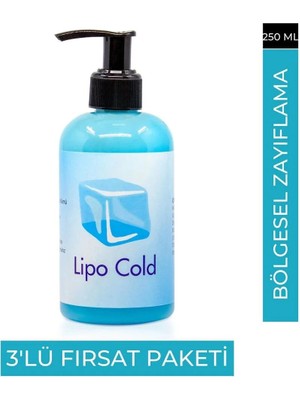 Nacario Süper Lipo Cold  G.çlü  Krem 250 ml x 3 Adet