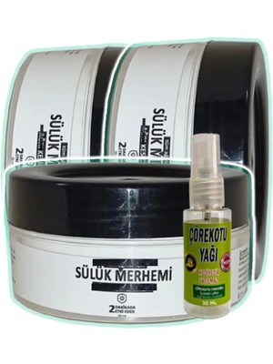 Nacario Süper Sülük Merhemi Bakım Kremi 3X50 Ml+30 ml Çörek Otu Yağ ile