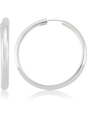 İlkyaz Fashion 925 Ayar Gümüş Halka Küpe EA0710050 (72)