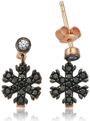 İlkyaz Fashion 925 Ayar Gümüş Kar Tanesi Küpe EA0710010 (72)