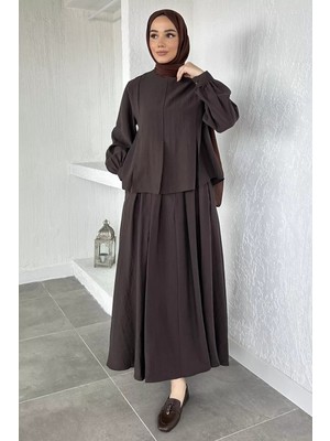 Julude Etek Bluz Kombinli Tesettür Ikili Takım P-00020585