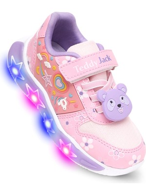 Kaptan Junior Kız Çocuk Işıklı Spor Sneaker Yürüyüş Ayakkabı Ptjck 700