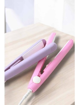 İlkyaz Fashion Seramik Kaplama Taşınabilir Mini Saç Düzleştirici Seyahat Dostu Tasarım