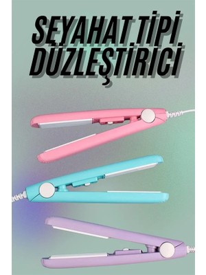 İlkyaz Fashion Mini Düzleştirici Seramik Kaplama Seyahat Tipi Elektriklenme Karşıtı