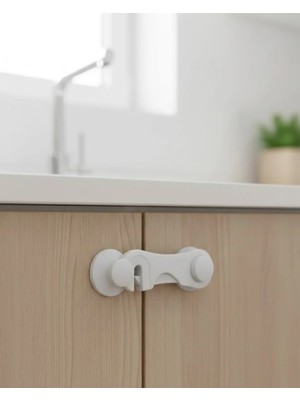 İlkyaz Fashion 4 Adet Bebek Güvenlik Dolap Kilidi Çift Taraflı Bantlı Kolay Montajlı Emniyet Seti