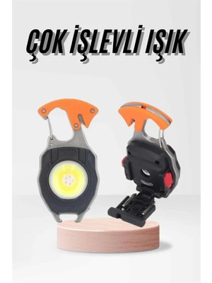 Çok Işlevli Acil Durum Işığı USB Şarjlı Cep Feneri 7 Farklı Mod