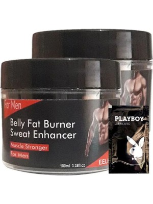 Nacario Süper Belly Fatburner Eritmek Için Masaj Bakım Kremi 2X100 Ml+1 Adet Jel ile