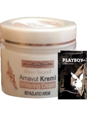 Nacario Süper Three Brand Arnavut Kremi Whitening Cream  Kremi 100 ml + 1 Tane Hediye Jel