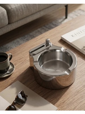 İlkyaz Fashion Metal Küllük Çakmaklı Masa Üstü Şık Tasarım ILKYZHB-RS3455