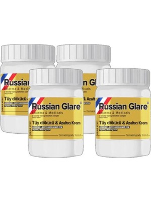 Nacario Süper Russ Glare Nano 4 Tane x 50 ml Tüylere Krem Russ Merhemi