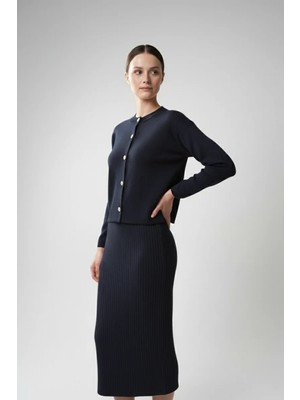 Modanı Seç Kadın Hırka Elbise Ikili Takım - Lacivert
