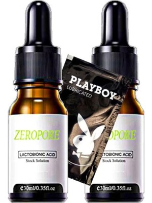 Nacario Zeropore Instant Perfection Serum - Boyun Dekolte Yüz Cilt Bakım  30 ml x 2 Adet + Jel