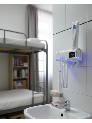 İlkyaz Fashion Şarjlı Uv Diş Fırçası Sterilizasyon ve Saklama Ünitesi
