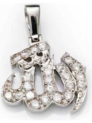 İlkyaz Fashion 925 Ayar Gümüş Allah Yazılı Kadın Gümüş Kolye PND47066050 (72)