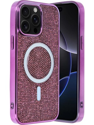 İlkyaz Fashion  Apple iPhone 15 Pro Helen Magsafe Kapak - Derin Mor