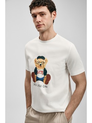 Lufian Teddy Modern Grafik T- Shirt 111020305