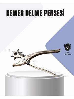İlkyaz Fashion Kemer Delme Pensesi Çok Amaçlı 6 Farklı Delik Boyu Ayarlı Deri Delme Aleti