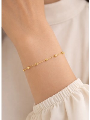 14 Ayar Gerçek Altın Dorikalı Bileklik