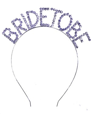 İlkyaz Fashion Kristal Taşlı Gümüş Renk Bride To Be Gelin Tacı