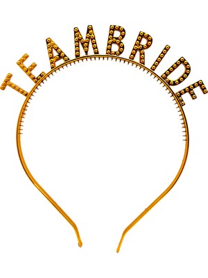 İlkyaz Fashion Altın Renk Team Bride Taç – Gelin ve Nedime Tacı