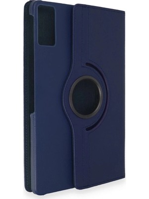 AyrStore Lenovo Tab M8 Kılıf 360 Tablet Deri Kılıf - Lacivert