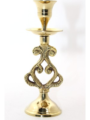 Tekli Pirinç Şamdan Model 5