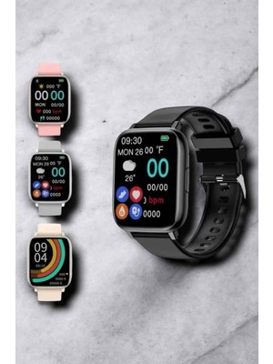 İlkyaz Fashion Titreşimli, Sağlık Takipli, Yeni Nesil Akıllı Saat  400MAH Batarya Kapasiteli