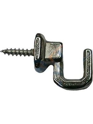 İlkyaz Fashion Vidalı Kanca, Askı Küçük - 15X18MM, Nikel - 100 Adet