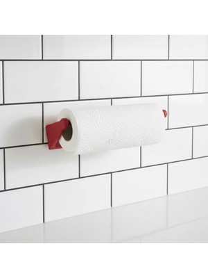 İlkyaz Fashion Kırmızı Peçete Askısı Mutfak Duvar Tipi Peçetelik Organizer