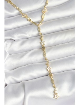 İlkyaz Fashion Pirinç Gold Renk Kadın Manifest Kolye - TJ-BKO10599