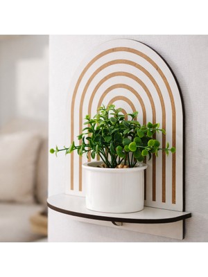 Hippodeco Modern Mdf Dekoratif Duvar Rafı 20X25 cm – Demonte 3 Parça Minimal Tasarım Duvar Dekoru