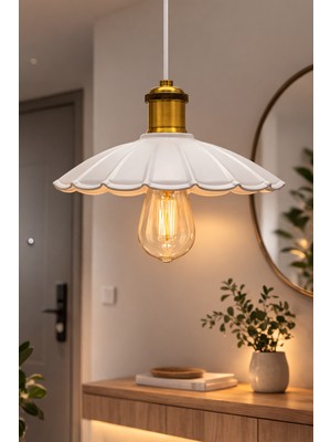 Vivido Home Metal Alven Beyaz Avize, Sarkıt