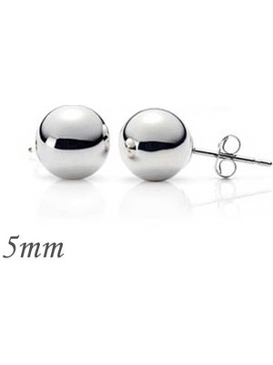 Noip 925 Ayar Gümüş Top Küpe  5 mm EA1160220 (1204)