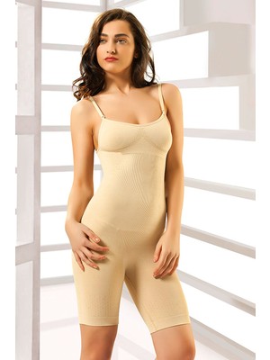 Epilons Ten Kadın Paçalı Boy Dikişsiz Korse