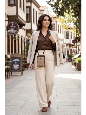 Silver & Polo Silver Polo SP1011-M178 Kadın Çapraz Çanta Bej