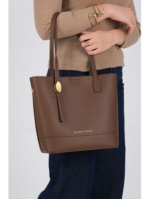 Silver & Polo Silver Polo SP1243-M205 Kadın Omuz Çantası Kahverengi