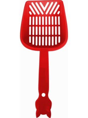 Epilons Ince Elekli Kumu Küreği Medium 10-25 cm Kırmızı