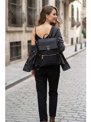 Silver & Polo Silver Polo SP1210-M206 Kadın Sırt Çantası Siyah