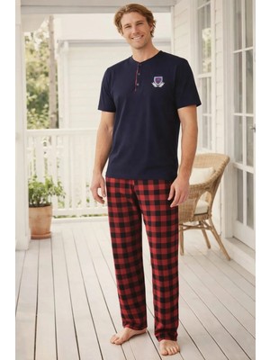 Pemilo Erkek Kısa Kol 01205 Süprem Pijama Takımı